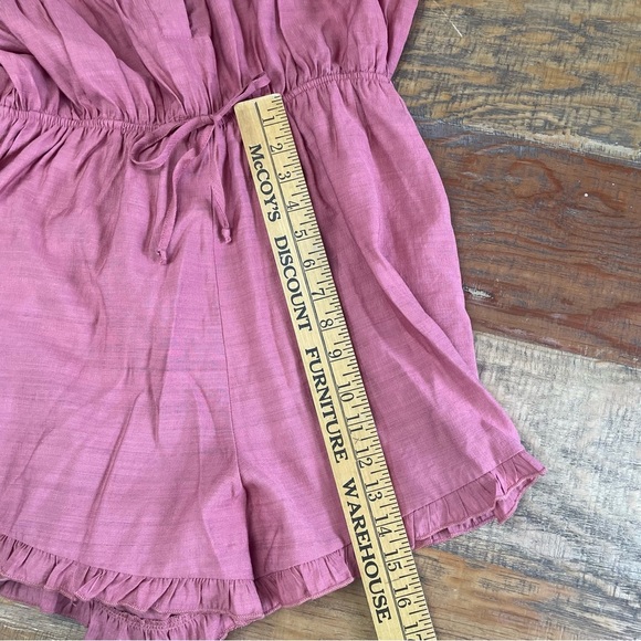 New Gigio ruffle romper women’s size Medium Mauve - Picture 5 of 10